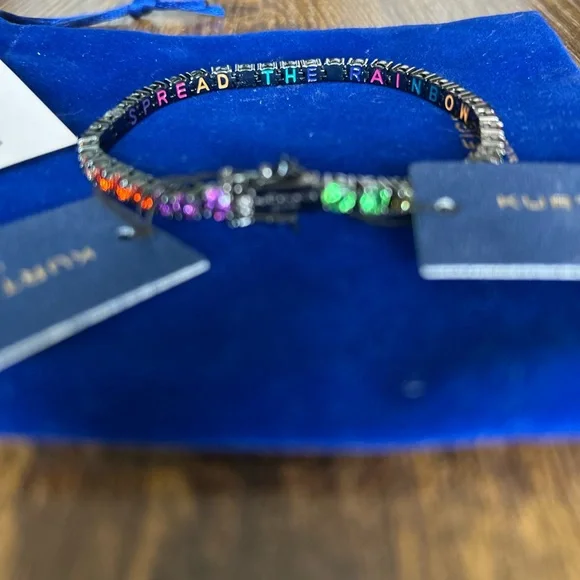 Kurt Geiger London Tennis Bracelet w/Multicolor Gemstones. Gun Metal
7.5”
NWT - Picture 3 of 7